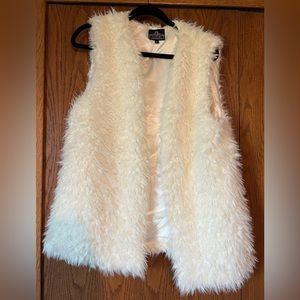 White Sherpa vest - M